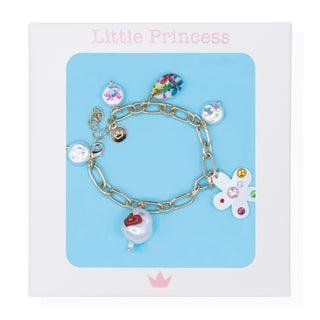 Little Princess Pulsera Eslabones Perlas