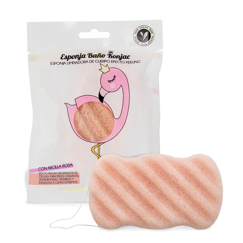 Esponja Konjac Arcilla Rosa