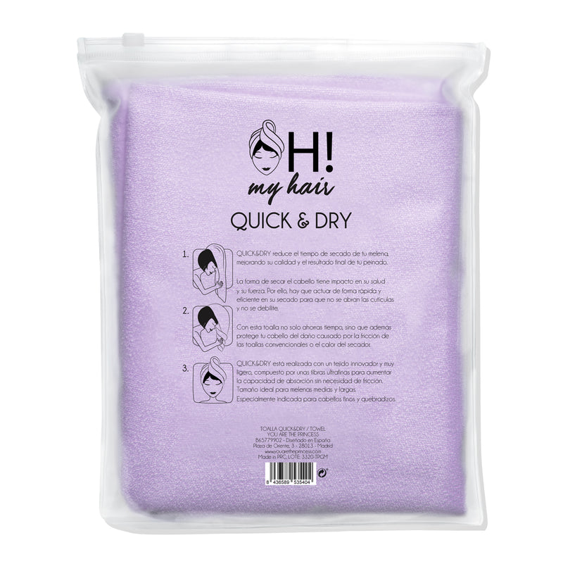 Oh My Hair Toalla para el Secado del Cabello Travel Size