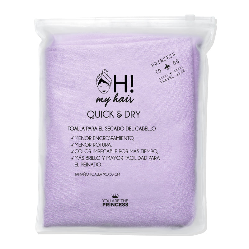 Oh My Hair Toalla para el Secado del Cabello Travel Size