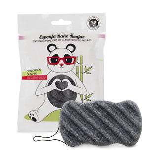 Esponja Konjac Carbón de Bambú