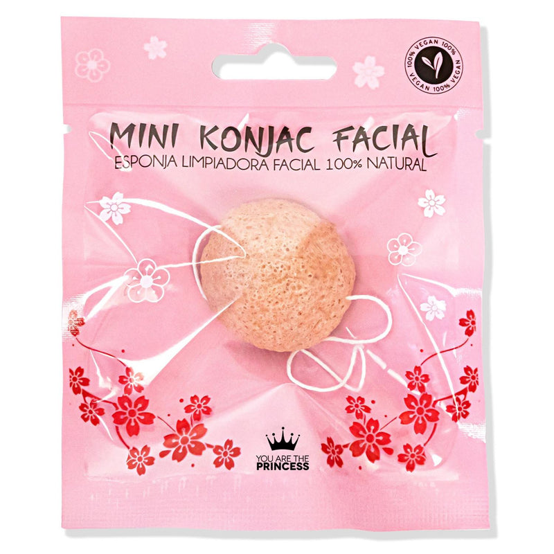Mini Konjac Facial Arcilla Rosa