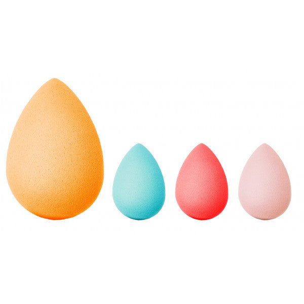 Set de 4 Esponjas Makeup Multicolor Naranja