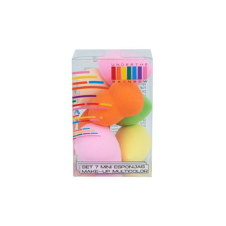 Set de 7 Mini Esponjas Makeup Multicolor